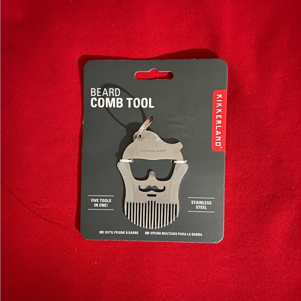 Beard Comb Key chain Tool  NWT